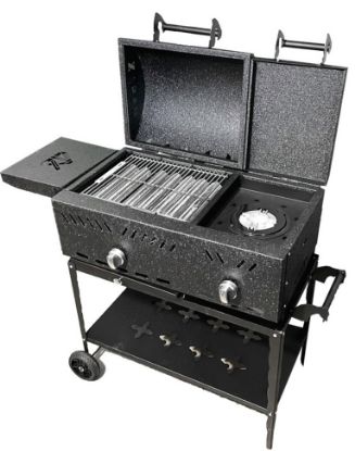 تصویر باربیکیو گازی زغالی با پلوپز گازاکس مدل 8040